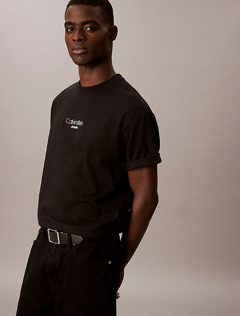 Calvin Klein Siyah Renkli Erkek Relaxed Fit T-shirt