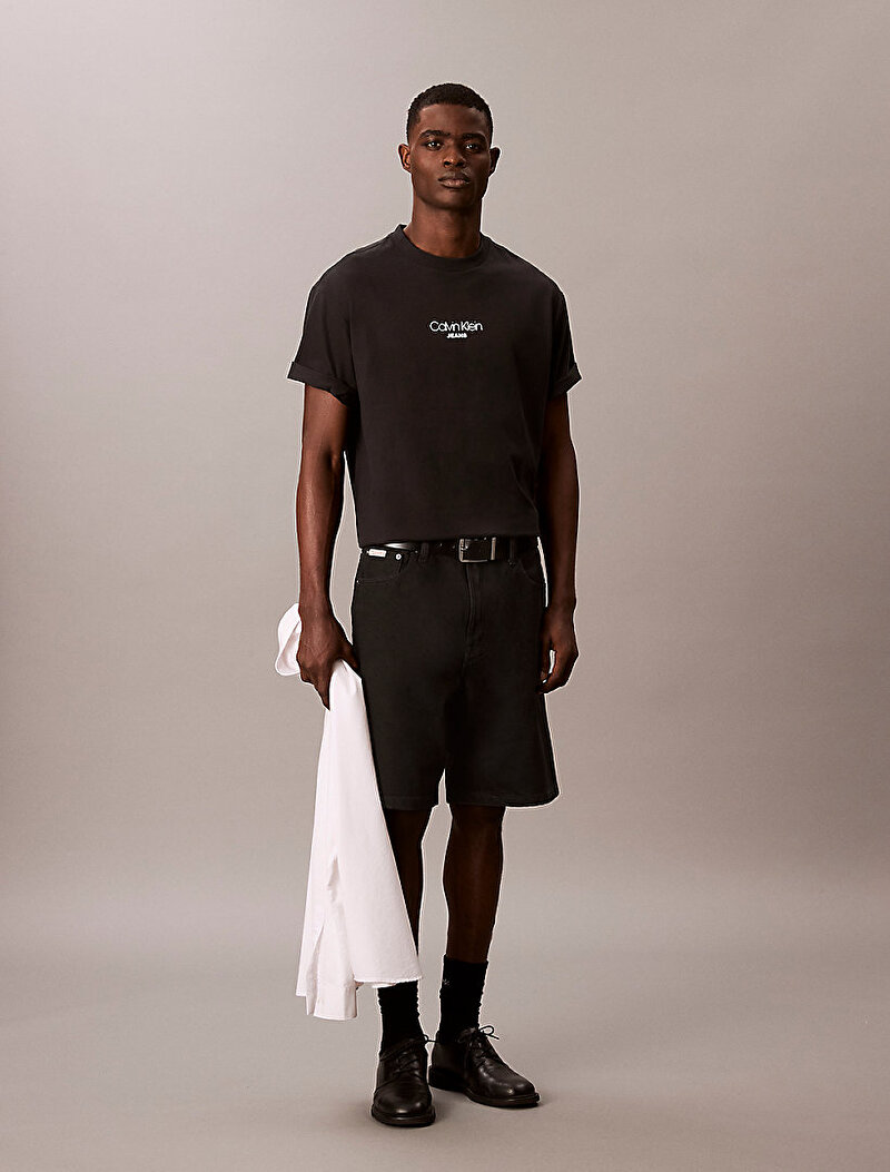 Calvin Klein Siyah Renkli Erkek Relaxed Fit T-shirt