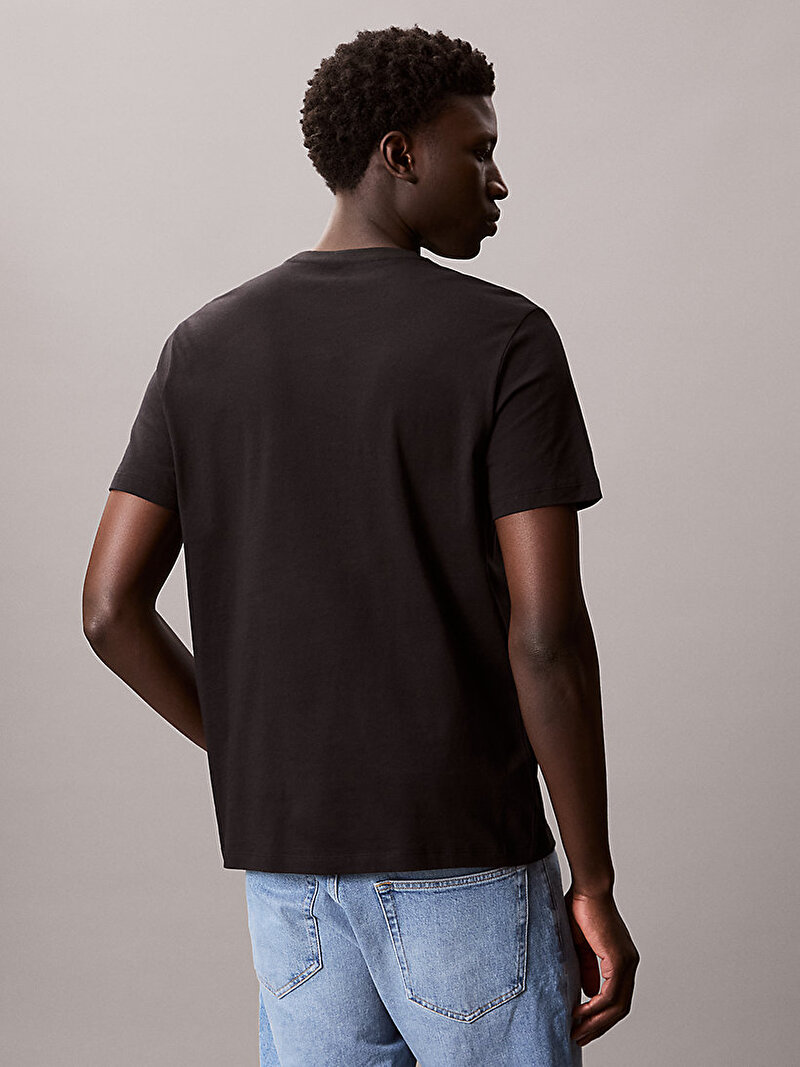 Calvin Klein Siyah Renkli Erkek 30s Outline T-shirt