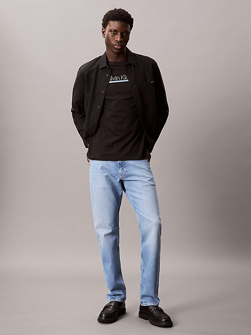 Calvin Klein Siyah Renkli Erkek 30s Outline T-shirt