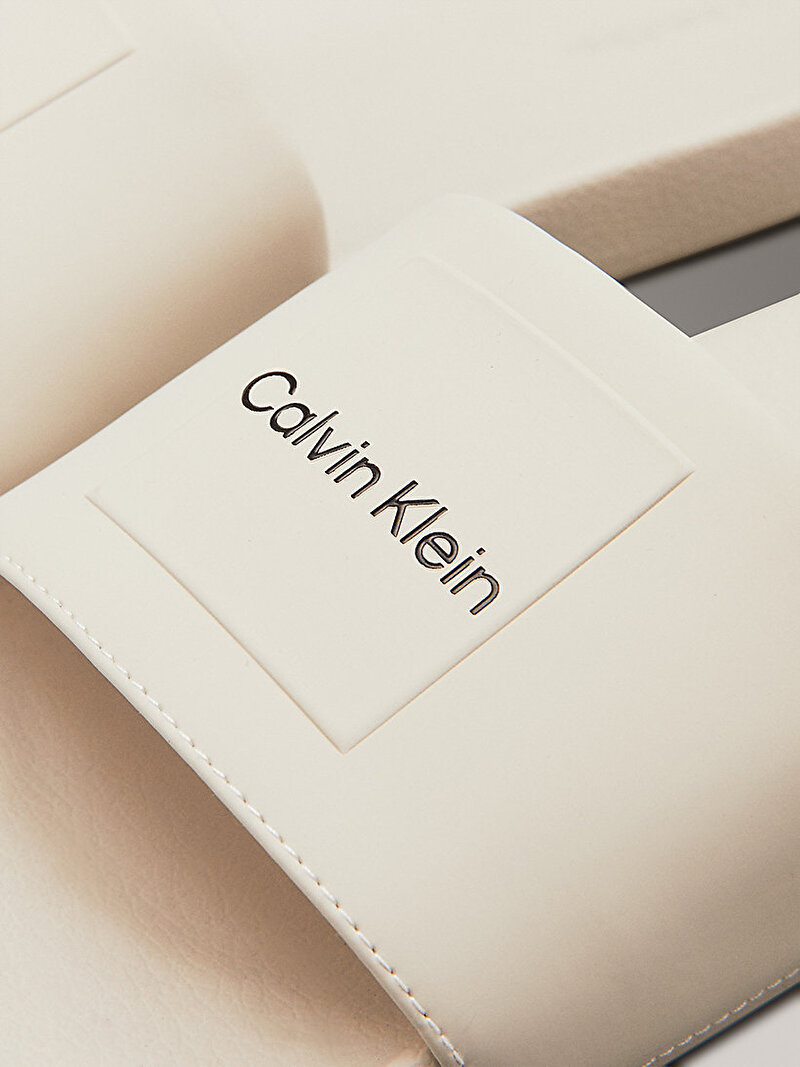 Calvin Klein Beyaz Renkli Erkek Plaj Terliği