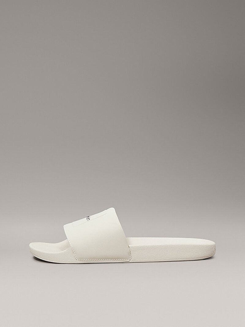 Calvin Klein Beyaz Renkli Erkek Plaj Terliği