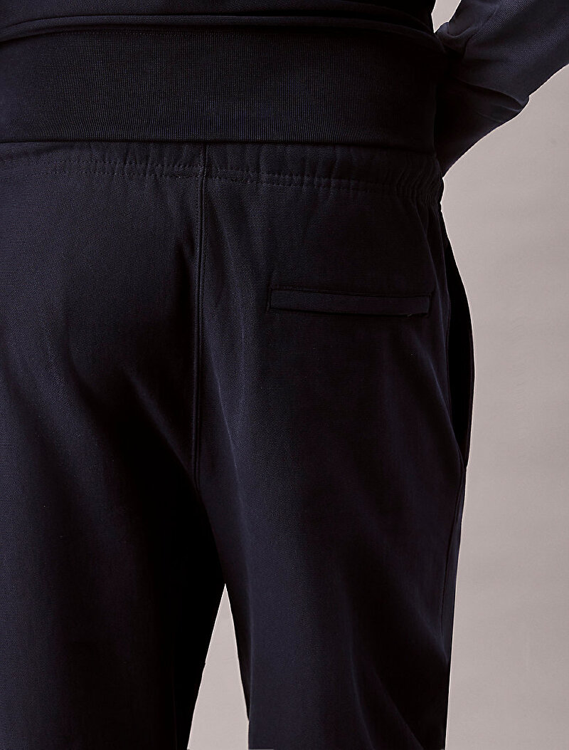 Calvin Klein Lacivert Renkli Erkek Premium Terry Monogram Eşofman Altı