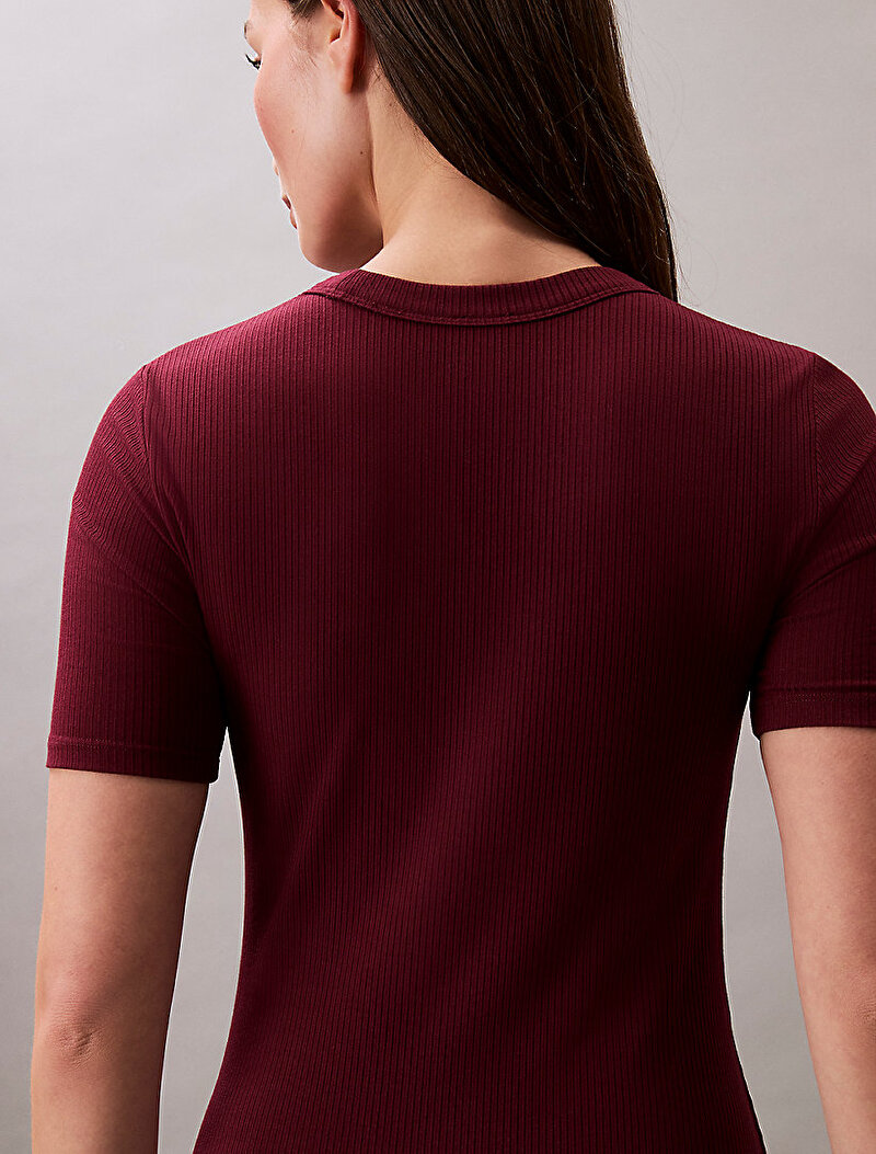 Calvin Klein Kırmızı Renkli Kadın Modal Rib Elbise