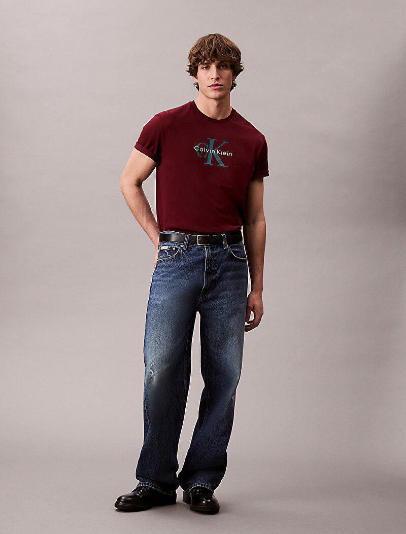 Calvin Klein Kırmızı Renkli Erkek Hero Monologo T-shirt