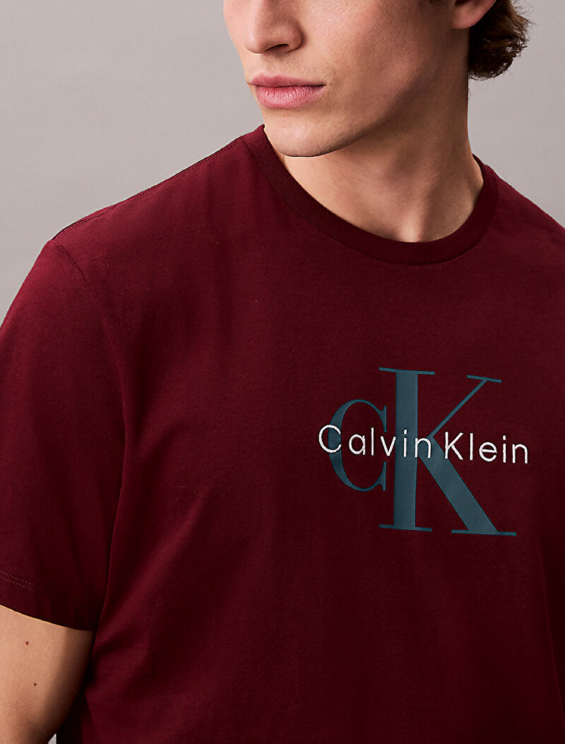 Calvin Klein Kırmızı Renkli Erkek Hero Monologo T-shirt
