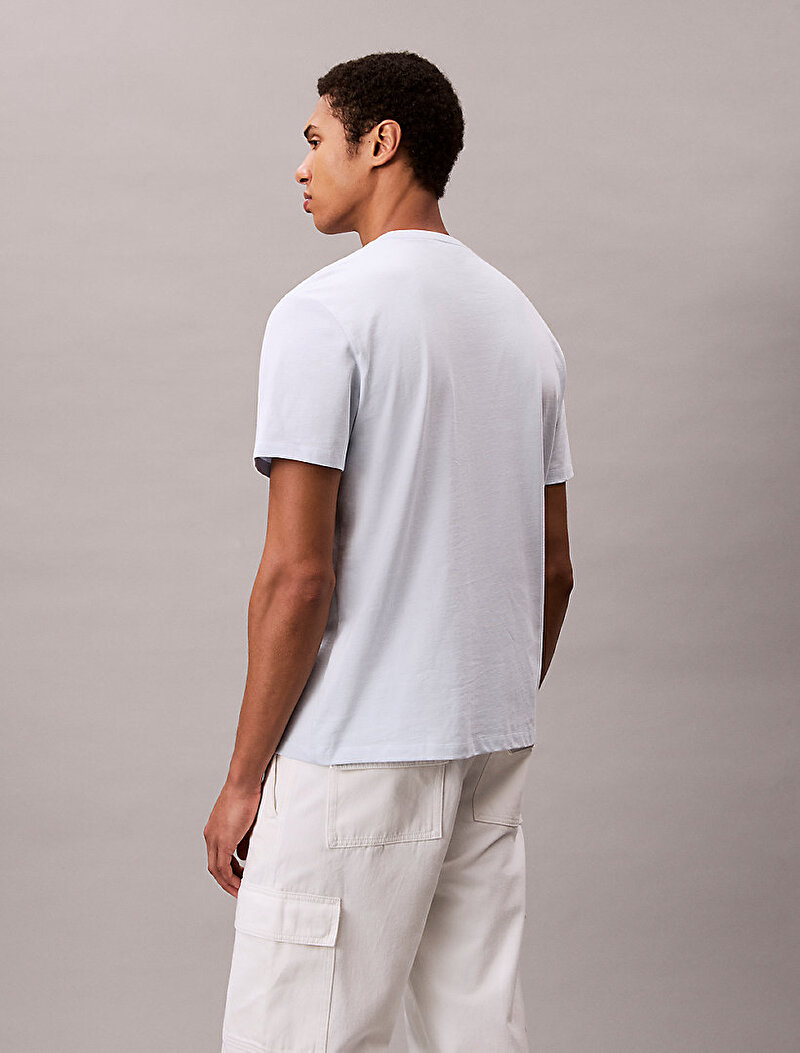 Calvin Klein Mavi Renkli Erkek Hero Monologo T-shirt