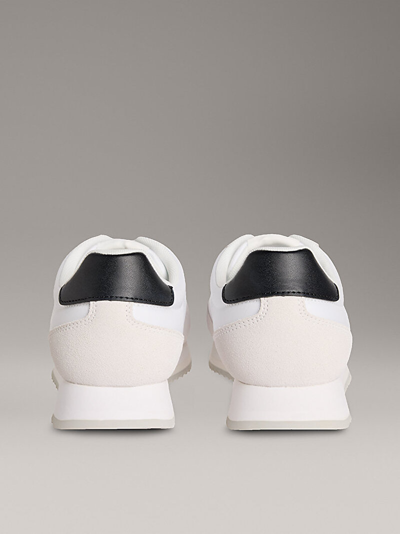 Calvin Klein Beyaz Renkli Erkek Retro Runner Lace Up Sneaker