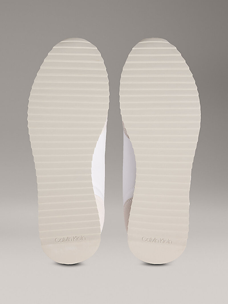 Calvin Klein Beyaz Renkli Erkek Retro Runner Lace Up Sneaker