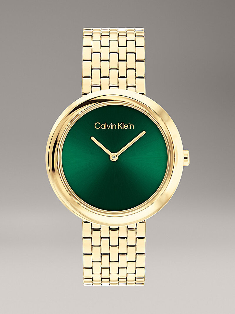Calvin Klein Gold Renkli Kadın Twisted Bezel Saat