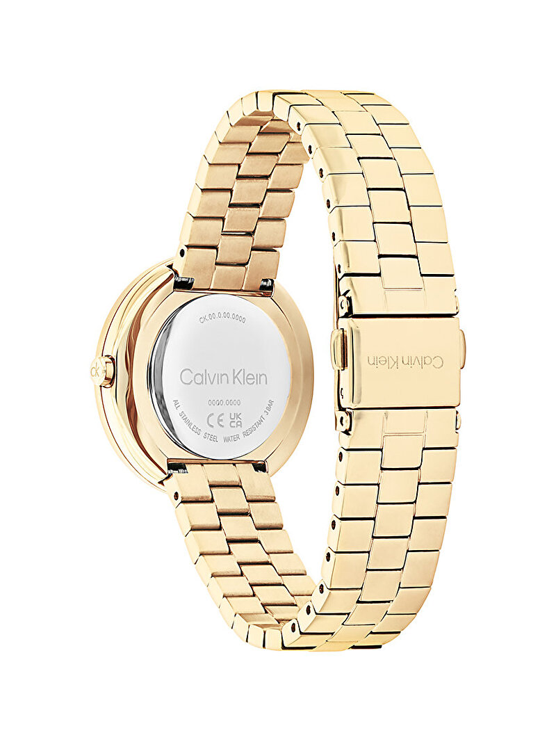 Calvin Klein Gold Renkli Kadın Twisted Bezel Saat