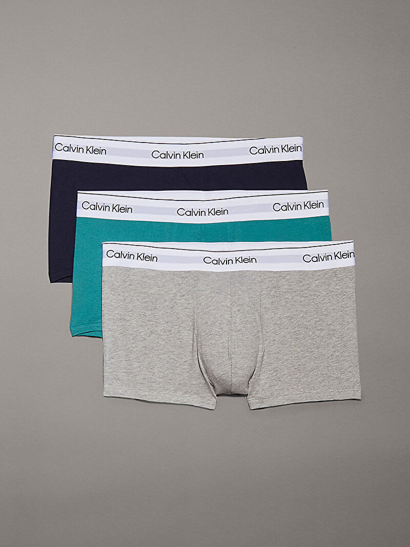 Calvin Klein Çok renkli Renkli Erkek 3'lü Paket Low Rise Trunk Boxer Seti