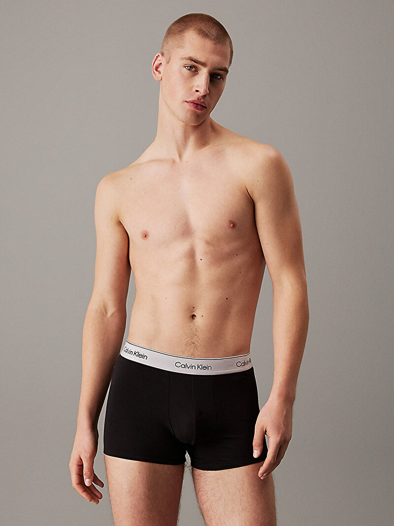Calvin Klein Siyah Renkli Erkek 3'lü Paket Trunk Boxer Seti