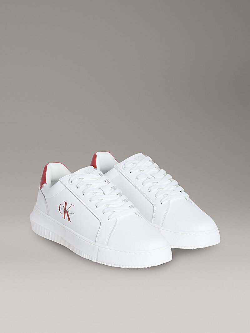 Calvin Klein Beyaz Renkli Erkek Chunky Cupsole Mono Sneaker