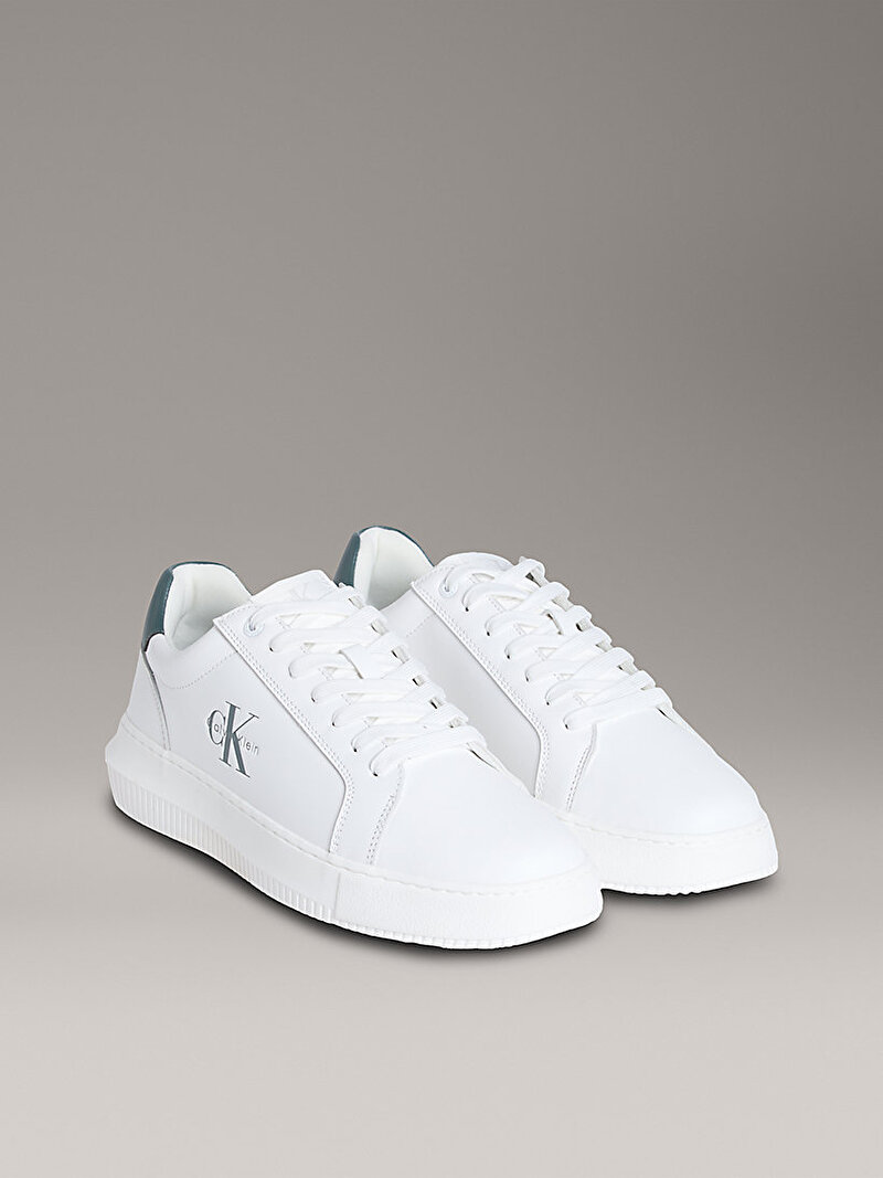 Calvin Klein Beyaz Renkli Erkek Chunky Cupsole Mono Sneaker