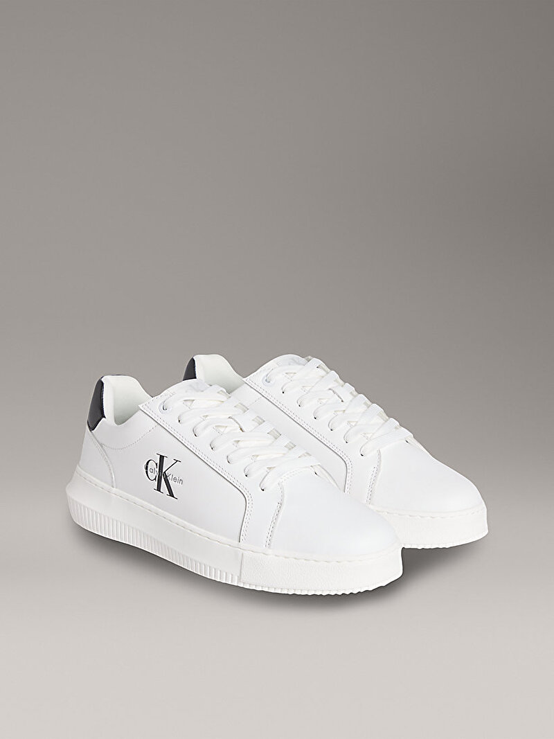 Calvin Klein Beyaz Renkli Erkek Chunky Cupsole Mono Sneaker