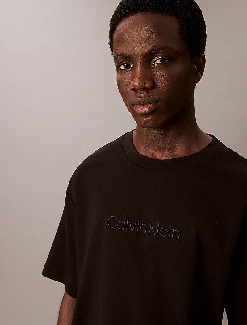 Calvin Klein Siyah Renkli Erkek Fashion Logo T-shirt