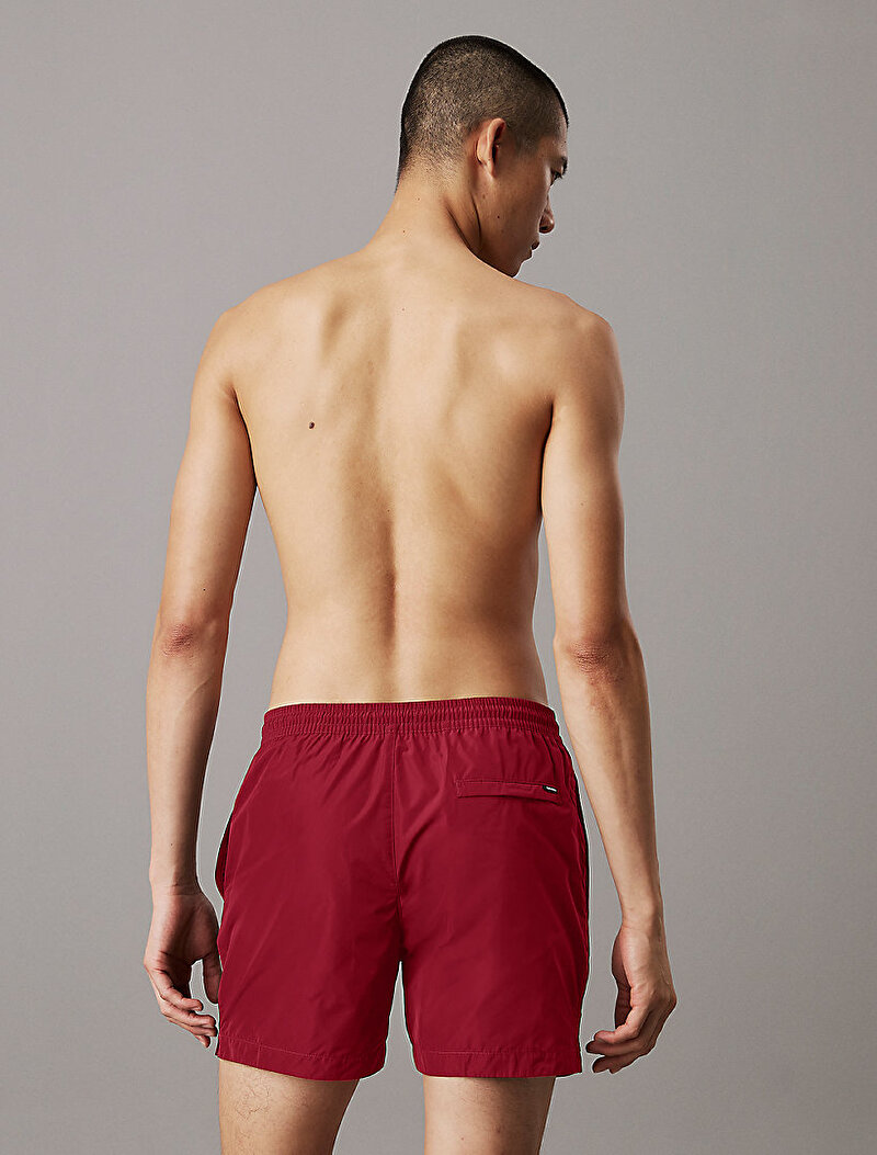 Calvin Klein Kırmızı Renkli Erkek Medium Drawstring Deniz Şortu