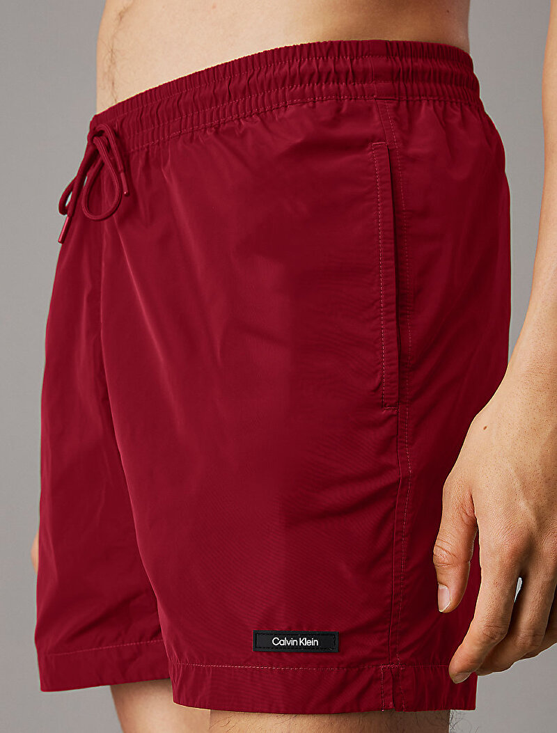 Calvin Klein Kırmızı Renkli Erkek Medium Drawstring Deniz Şortu