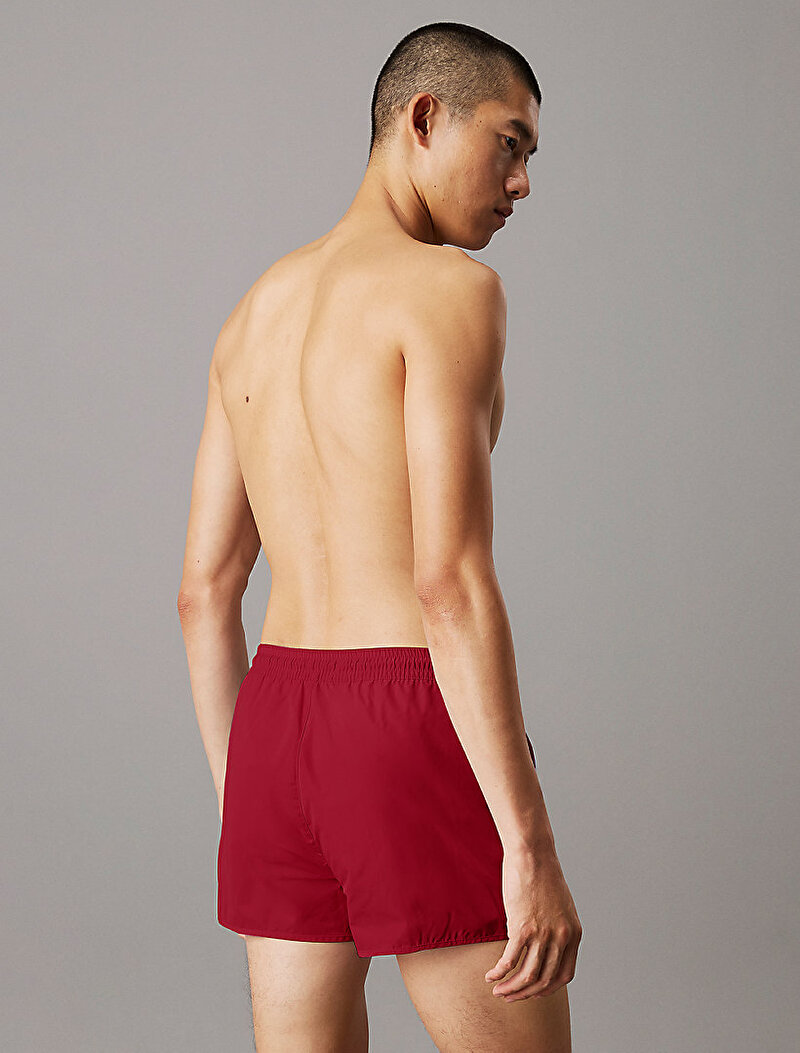 Calvin Klein Kırmızı Renkli Erkek Runner Deniz Şortu