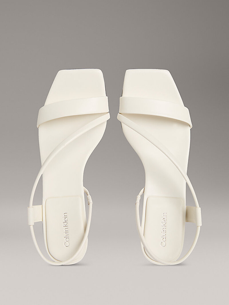 Calvin Klein Beyaz Renkli Kadın Topuklu Sandalet