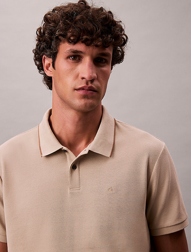 Erkek Refined Pique Tip Polo T-shirt