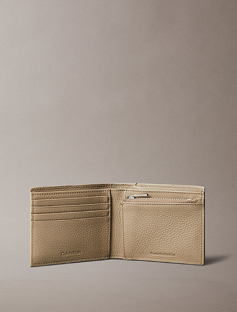 Calvin Klein Kahverengi Renkli Erkek CK Leather Billfold Cüzdan