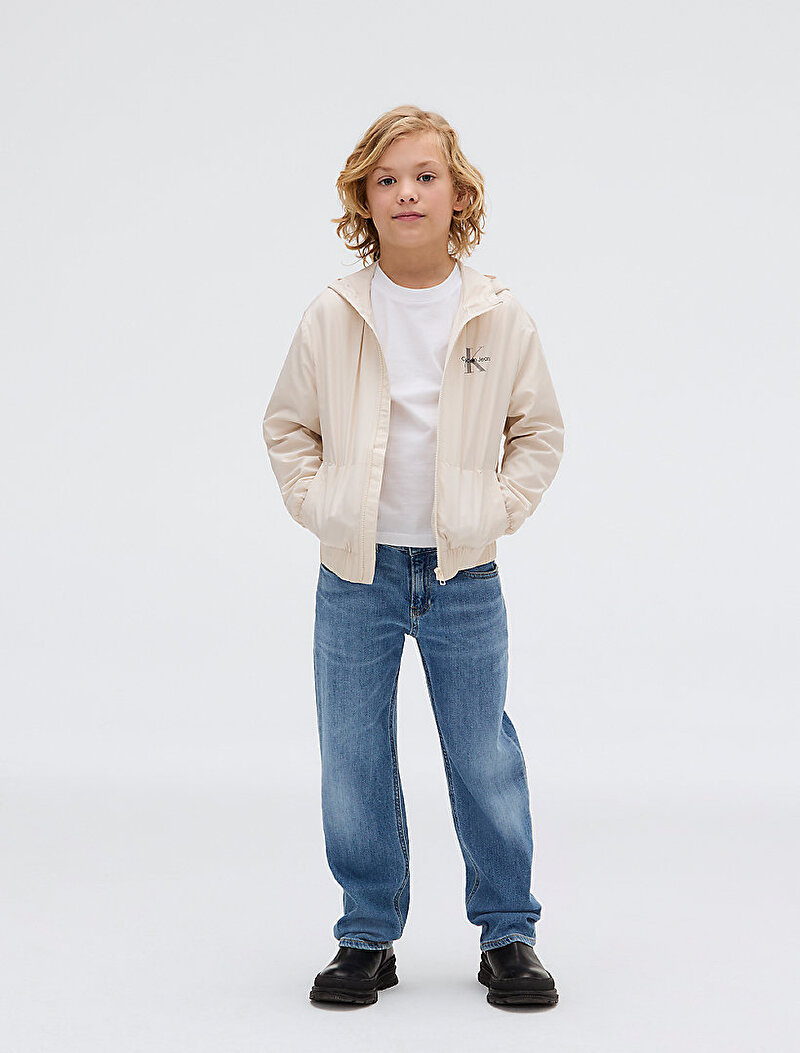 Calvin Klein Bej Renkli Erkek Çocuk Monologo Essentials Ceket