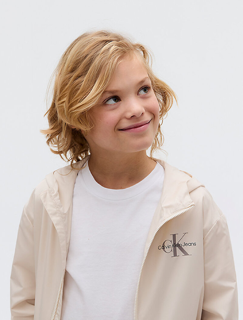Calvin Klein Bej Renkli Erkek Çocuk Monologo Essentials Ceket