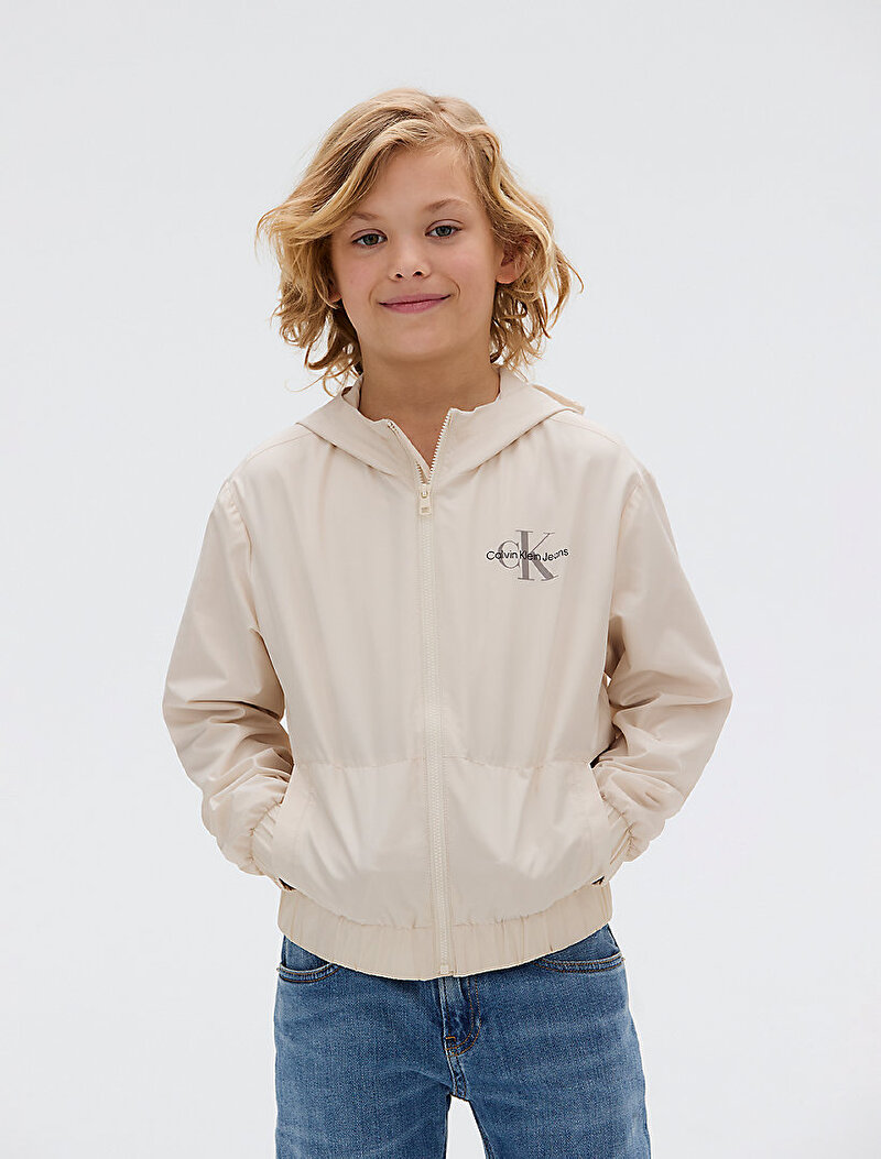 Calvin Klein Bej Renkli Erkek Çocuk Monologo Essentials Ceket