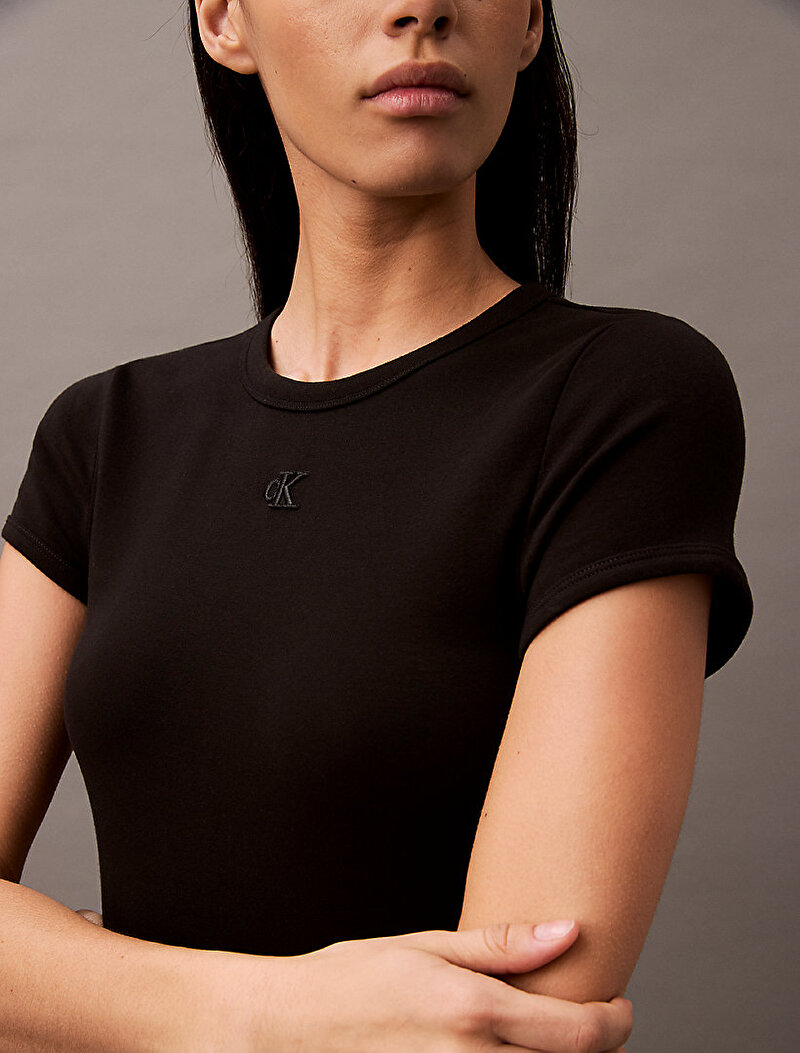 Calvin Klein Siyah Renkli Kadın Contour Elbise