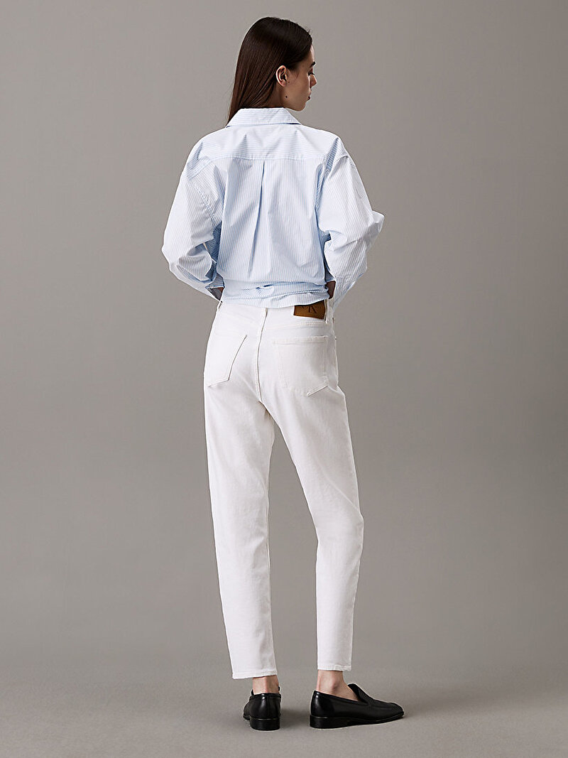 Calvin Klein Mavi Renkli Kadın Mom Jean Pantolon