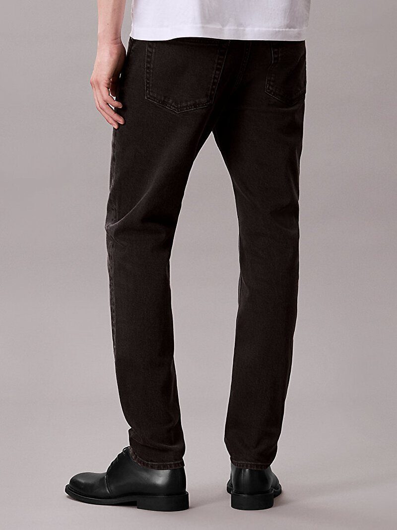 Calvin Klein Siyah Renkli Erkek Slim Taper Black Oil Jean Pantolon