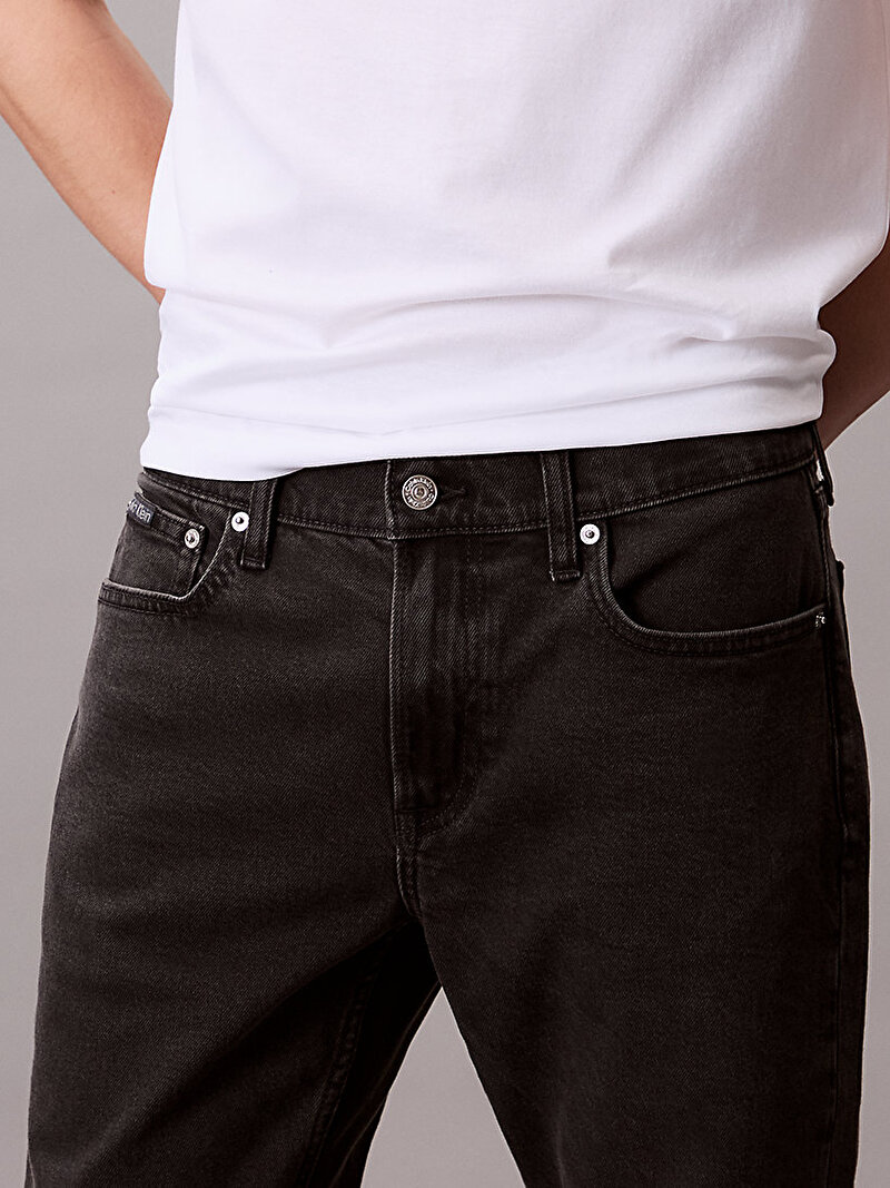 Calvin Klein Siyah Renkli Erkek Slim Taper Black Oil Jean Pantolon