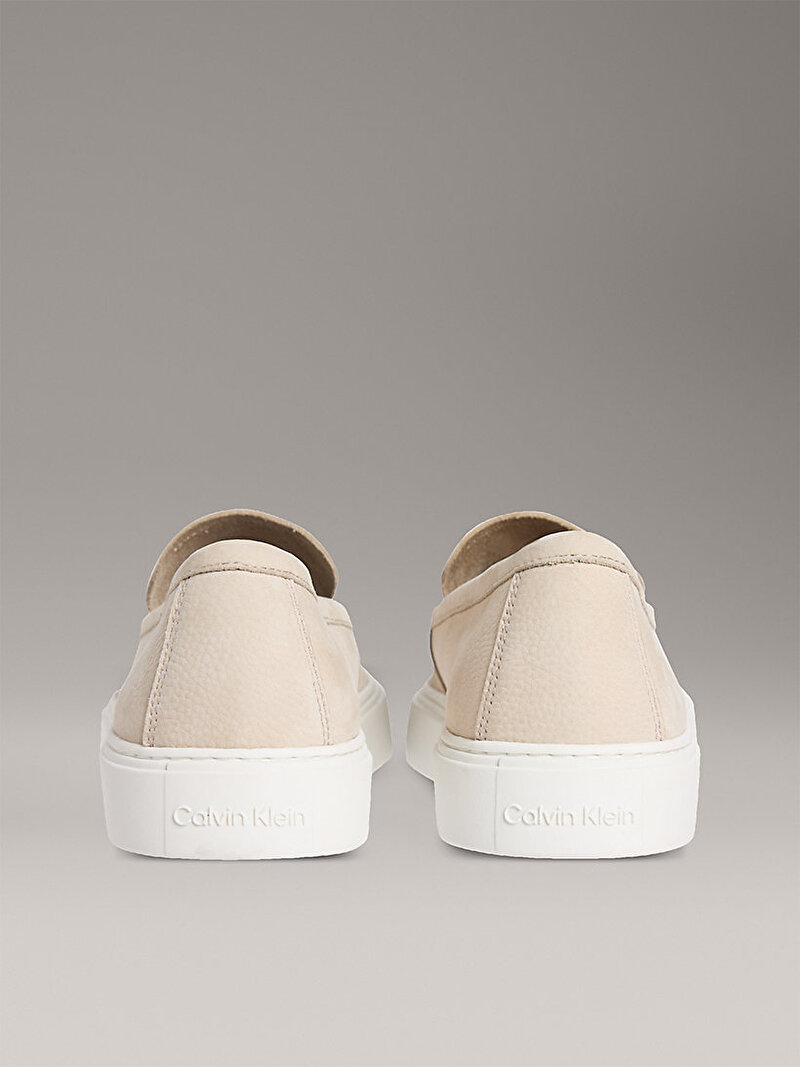 Calvin Klein Bej Renkli Erkek Hybrid Moccasin Klasik Ayakkabı