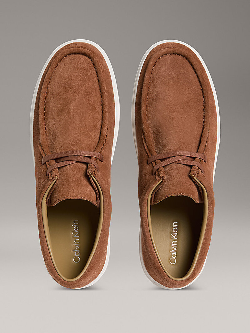 Calvin Klein Kahverengi Renkli Erkek Hybrid Apron Laceup Ayakkabı