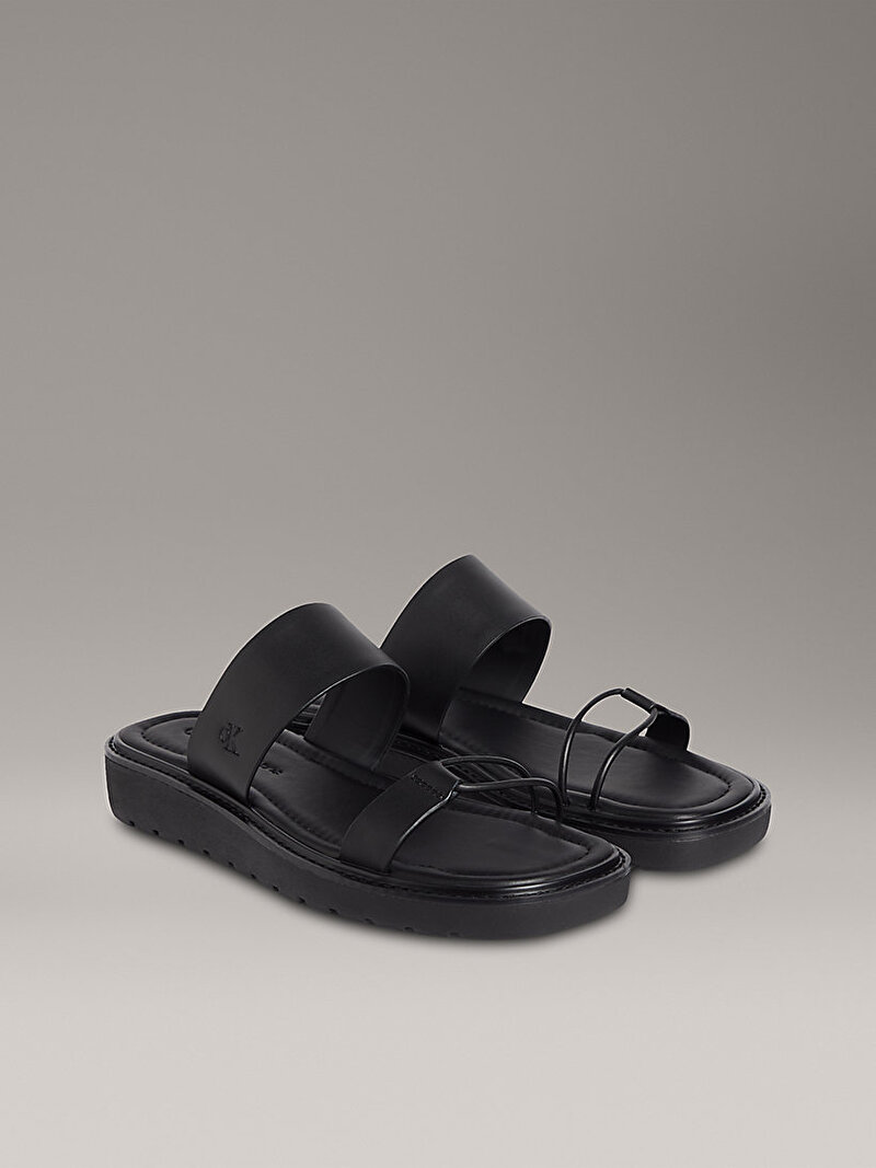 Calvin Klein Siyah Renkli Kadın Rope Soft Sandalet
