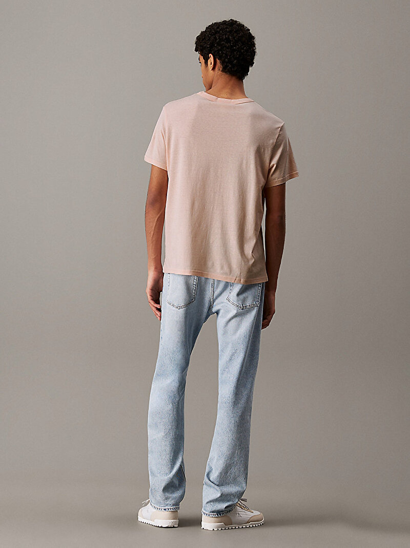 Calvin Klein Pembe Renkli Erkek Jersey T-shirt