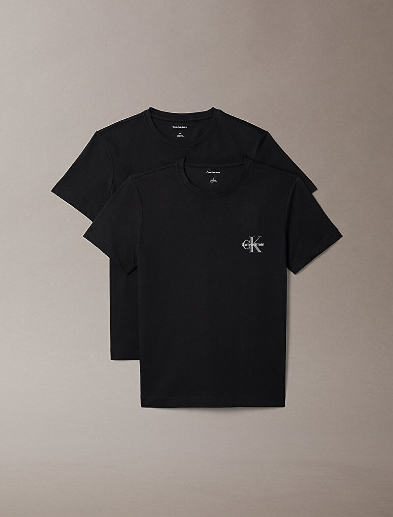 Calvin Klein Siyah Renkli Kadın 2'li Paket T-shirt