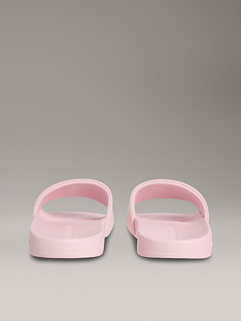 Calvin Klein Pembe Renkli Kadın Monogram Plaj Terliği