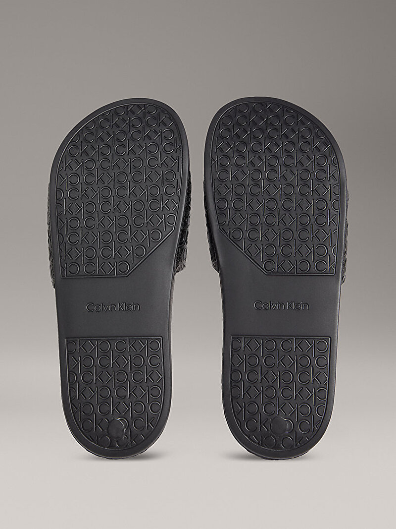 Calvin Klein Siyah Renkli Kadın Mono Plaj Terliği