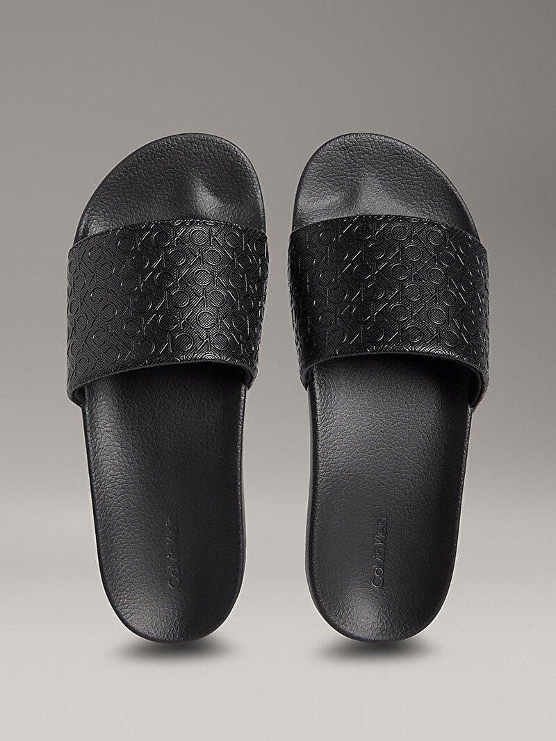 Calvin Klein Siyah Renkli Erkek Mono Plaj Terliği