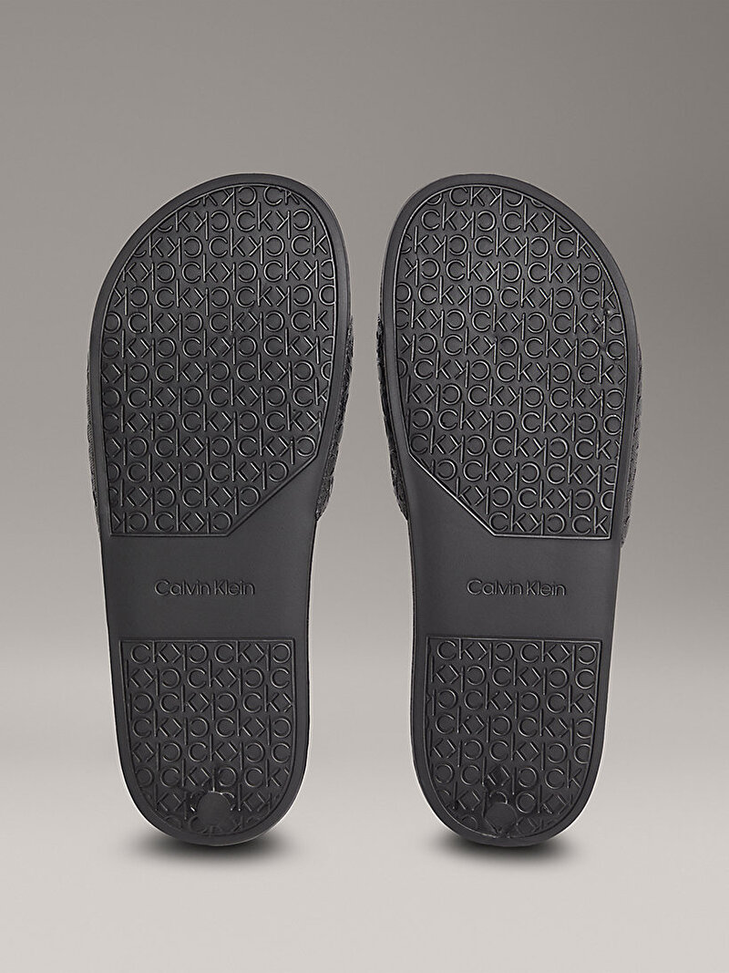 Calvin Klein Siyah Renkli Erkek Mono Plaj Terliği