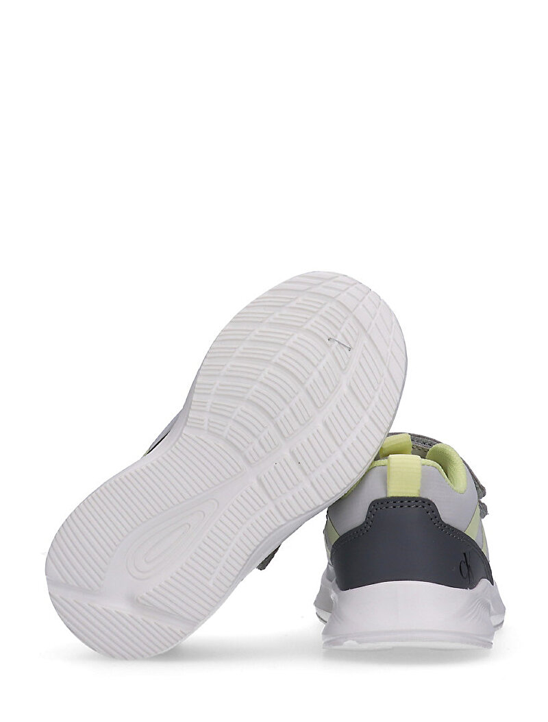 Calvin Klein Gri Renkli Erkek Çocuk Low Cut Velcro Sneaker