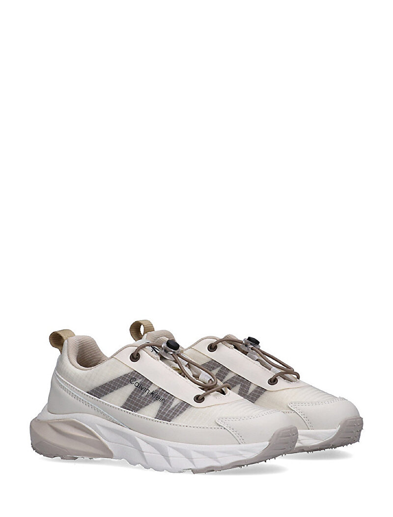 Calvin Klein Bej Renkli Çocuk Unisex Low Cut Lace Up Sneaker