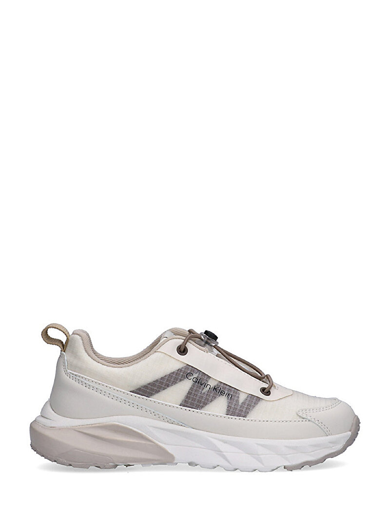 Calvin Klein Bej Renkli Çocuk Unisex Low Cut Lace Up Sneaker