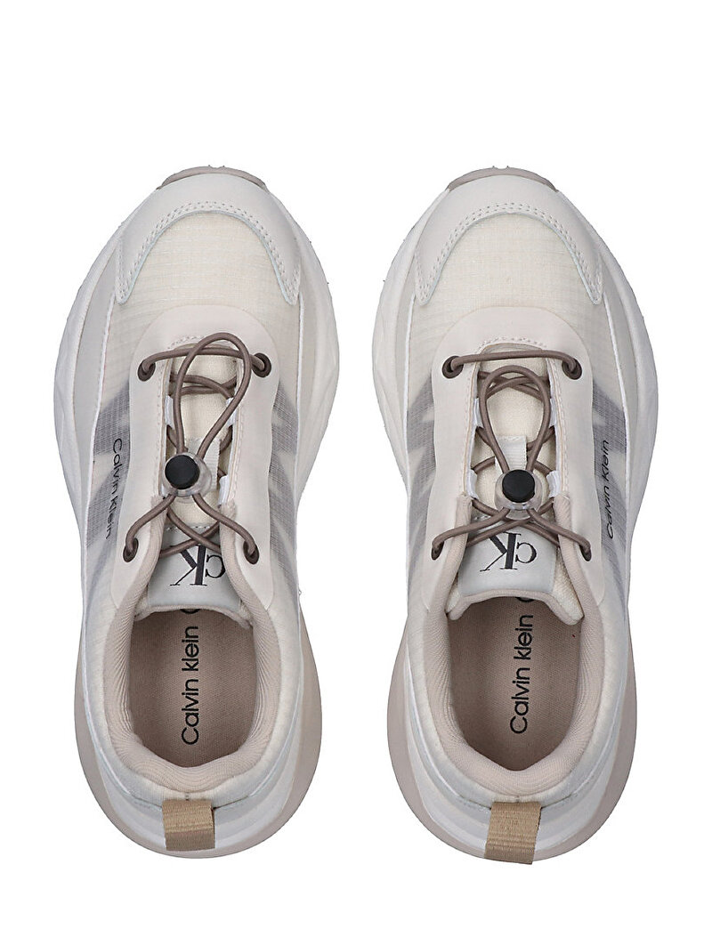 Calvin Klein Bej Renkli Çocuk Unisex Low Cut Lace Up Sneaker