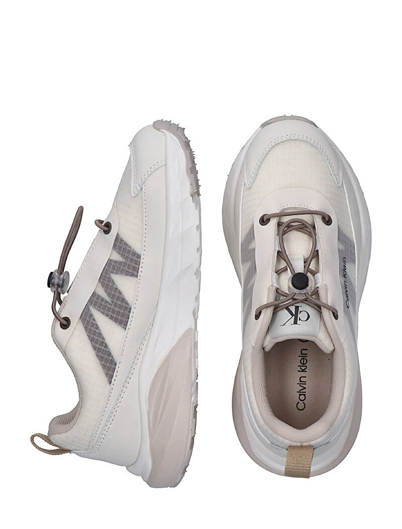 Calvin Klein Bej Renkli Çocuk Unisex Low Cut Lace Up Sneaker
