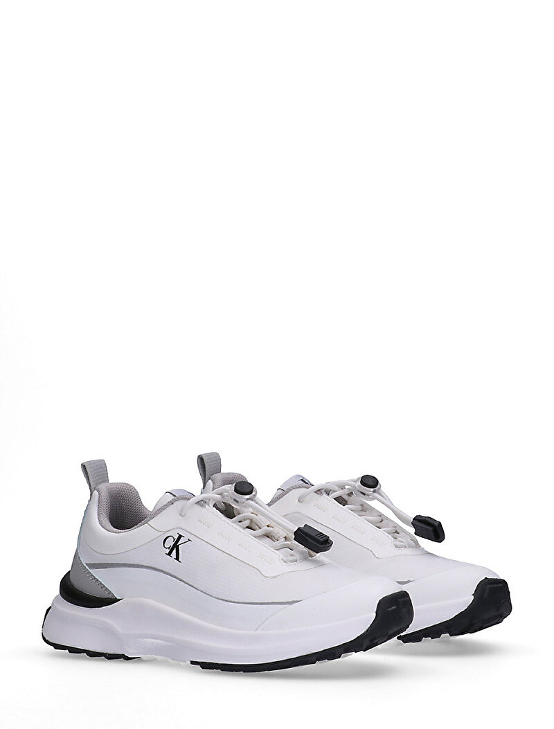 Calvin Klein Beyaz Renkli Çocuk Unisex Low Cut Lace Up Sneaker