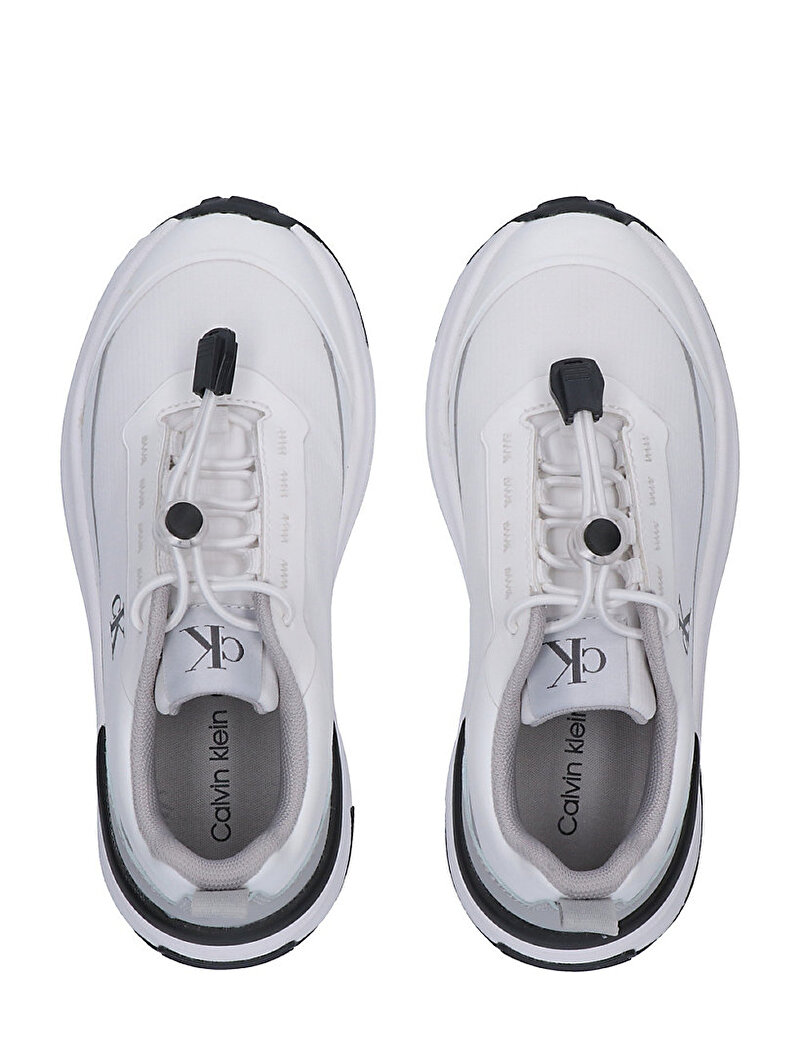 Calvin Klein Beyaz Renkli Çocuk Unisex Low Cut Lace Up Sneaker